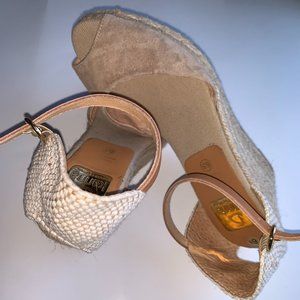 KANNA Women Shoes Wedge Slingback Open Toe Size 6.